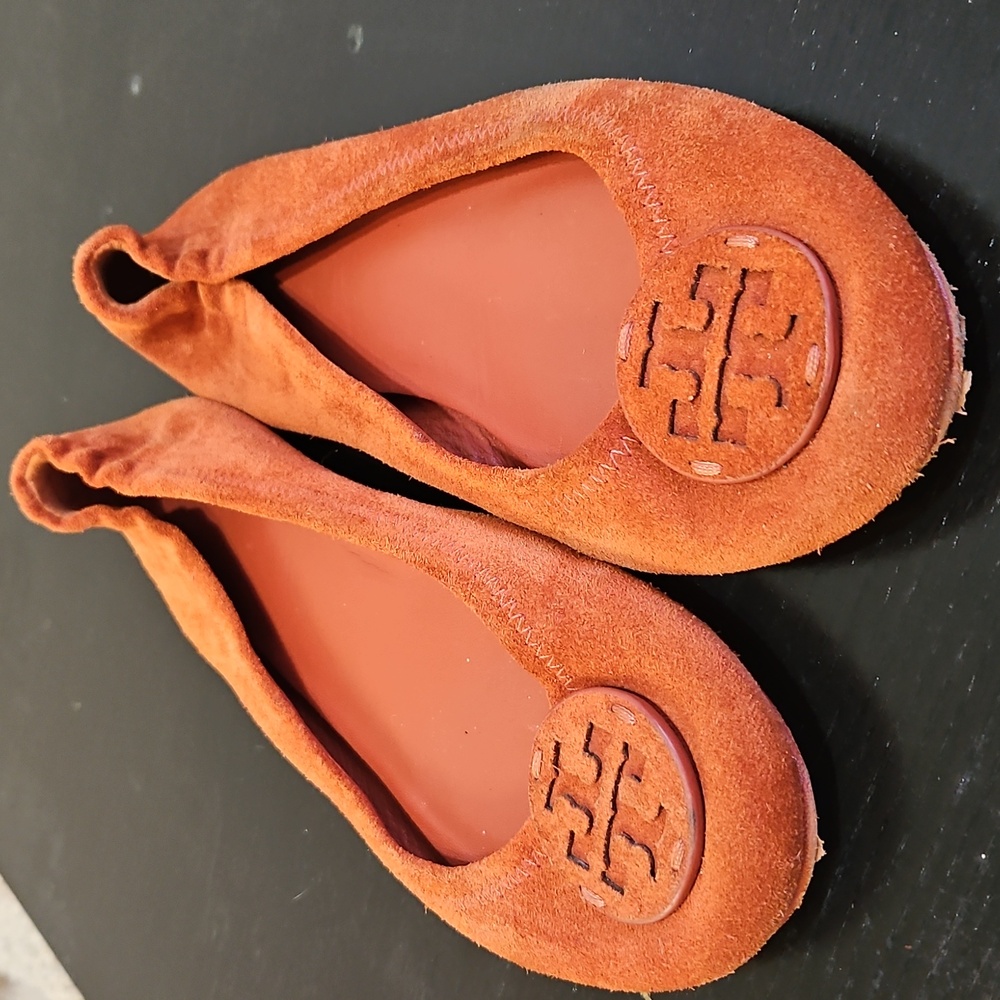 Tory Burch Burnt Orange Flats
